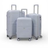 3 Pieces Set Suitcase Luggage - LIGHT GREY