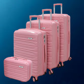 4 Piece Set Suitcase Luggage - PINK
