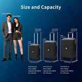 3 Pieces Set Suitcase Luggage - LIGHT GREY
