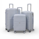 3 Pieces Set Suitcase Luggage - LIGHT GREY