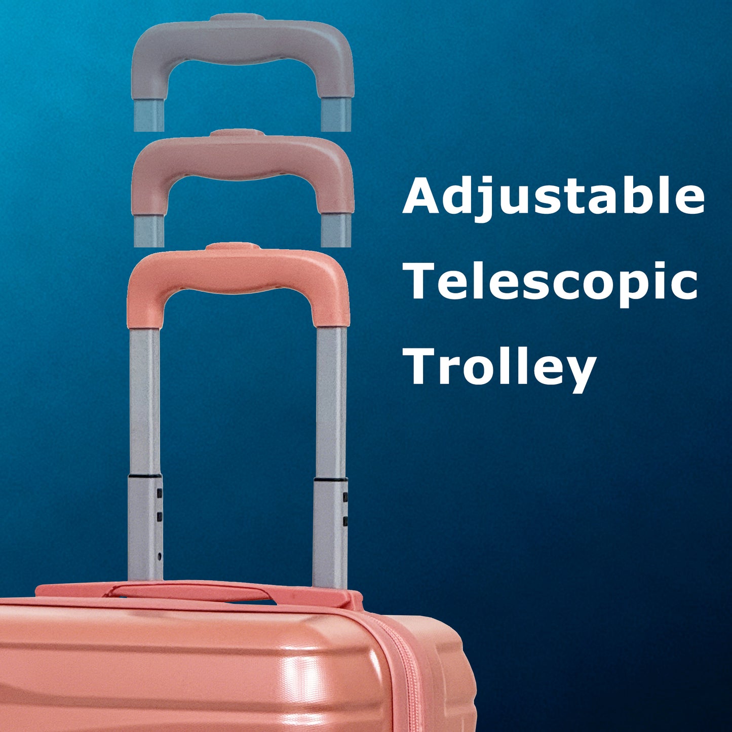 3 Pieces Set Suitcase Luggage - SILVER