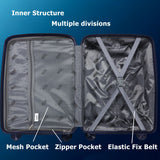4 Piece Set Suitcase Luggage  - Blue