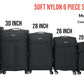 Soft Nylon 6 Piece Set Suitcase